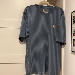Carhartt Men’s Striped Cotton Tee Large